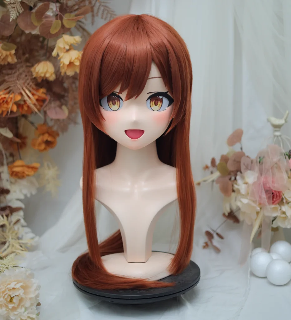 

(NFD-15-7)Customize Full Head With Lock Crossdress Doll Female/Girl Japanese Anime Cartoon Character Kig Cosplay Kigurumi Mask