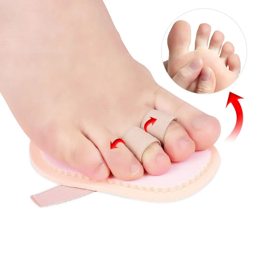 1 Piece Unisex Toe Cushions Protector Separator Support Hammer Pads Temporary Corrector Straightener Bunion Guard Foot Spacers