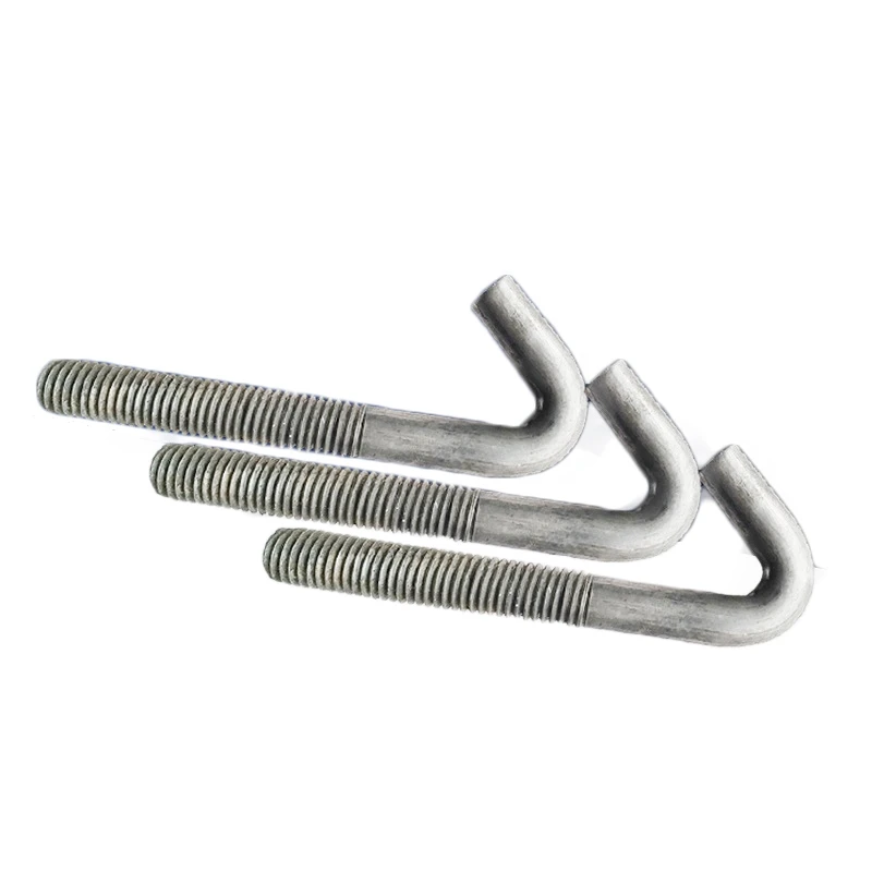 Professional Service  J Hook Bolts Foundation Bolt Galvanized Carbon Steel L Type Anchor Bolt