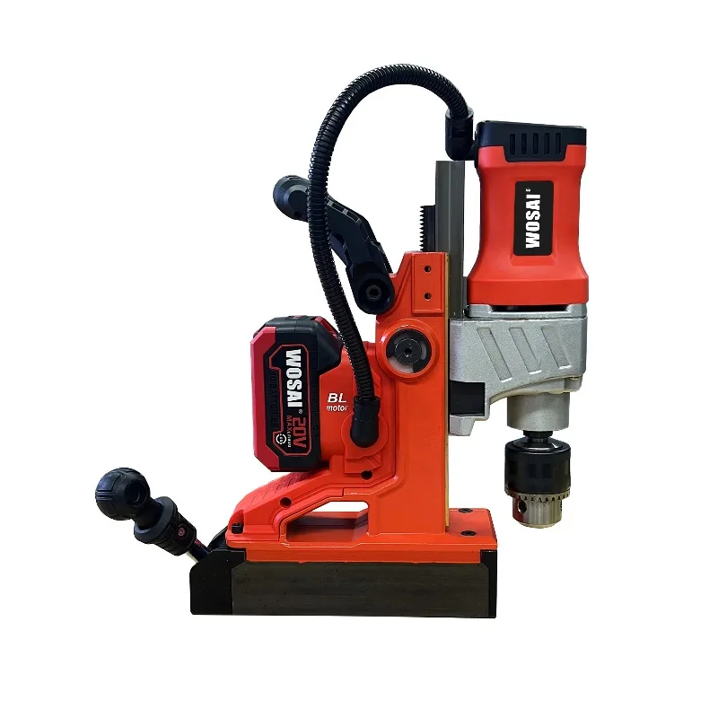 Magnetic drilling machine, stable operation, labor-saving brushless electric impact drill, cordless Wosai 20V tapping drilling