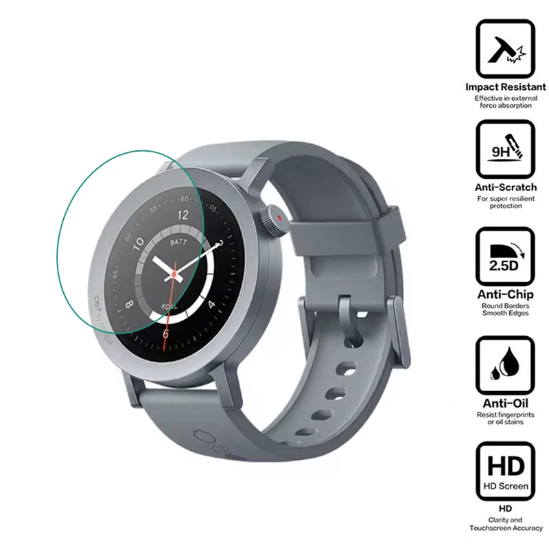 Прозрачная защитная пленка из жесткого закаленного стекла для умных часов Nothing CMF Watch Pro 2, защитная пленка для экрана, умные аксессуары