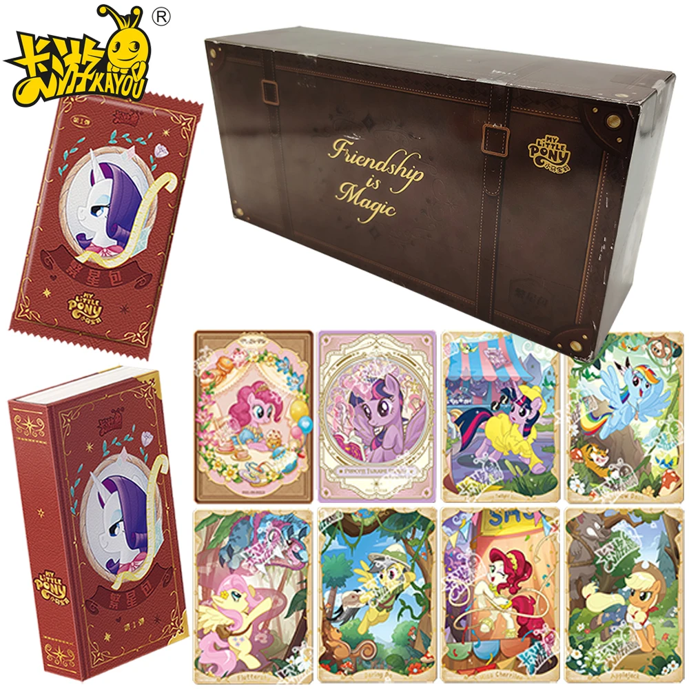 

Original Kayou My Little Pony Collection Card Character Twilight Sparkle Princess Luna Gilded Decoration Theme Card Child's Gift