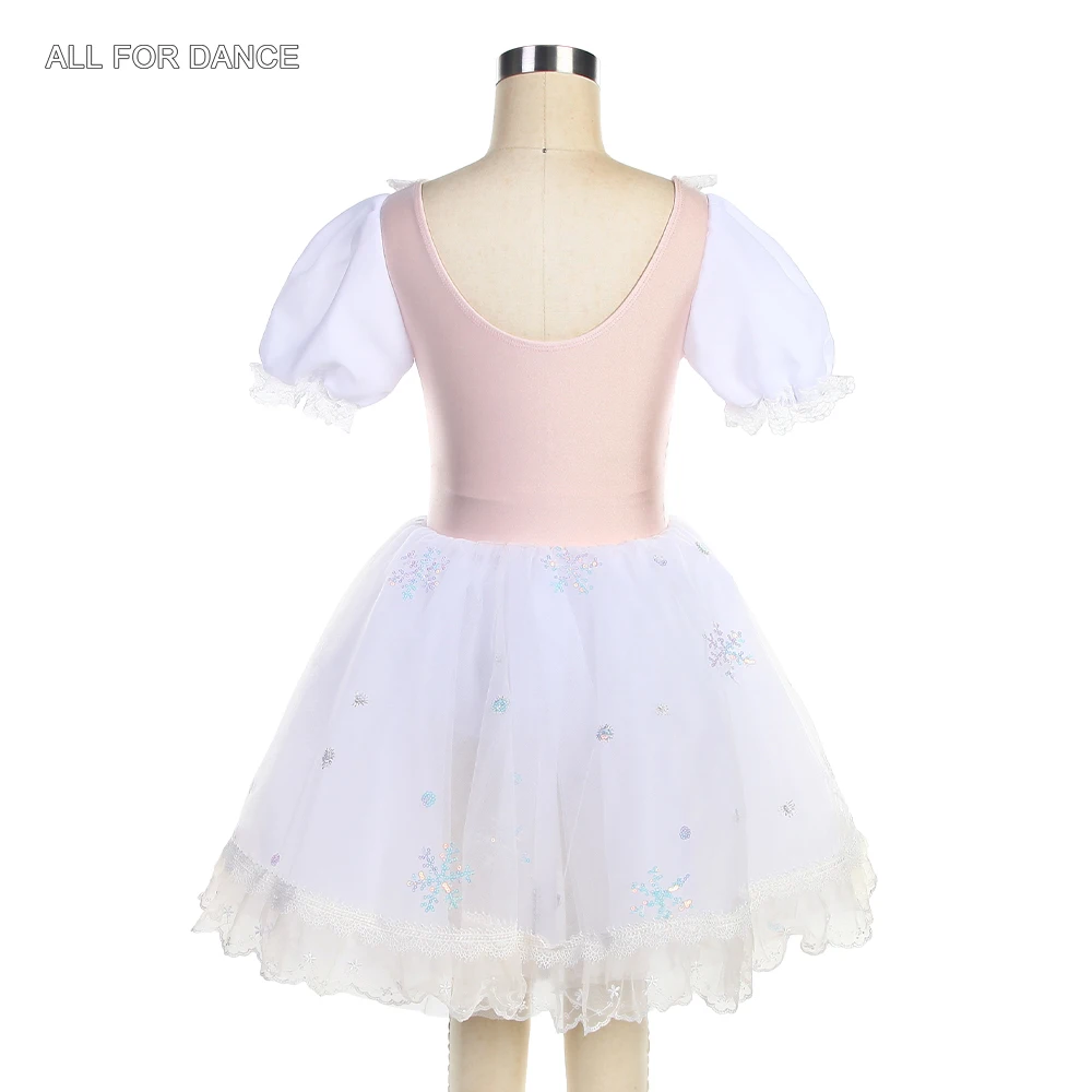23166 corpete superior de elastano rosa de manga curta com saia tutu de tule macio branco para meninas e mulheres vestido de dança de bailarina