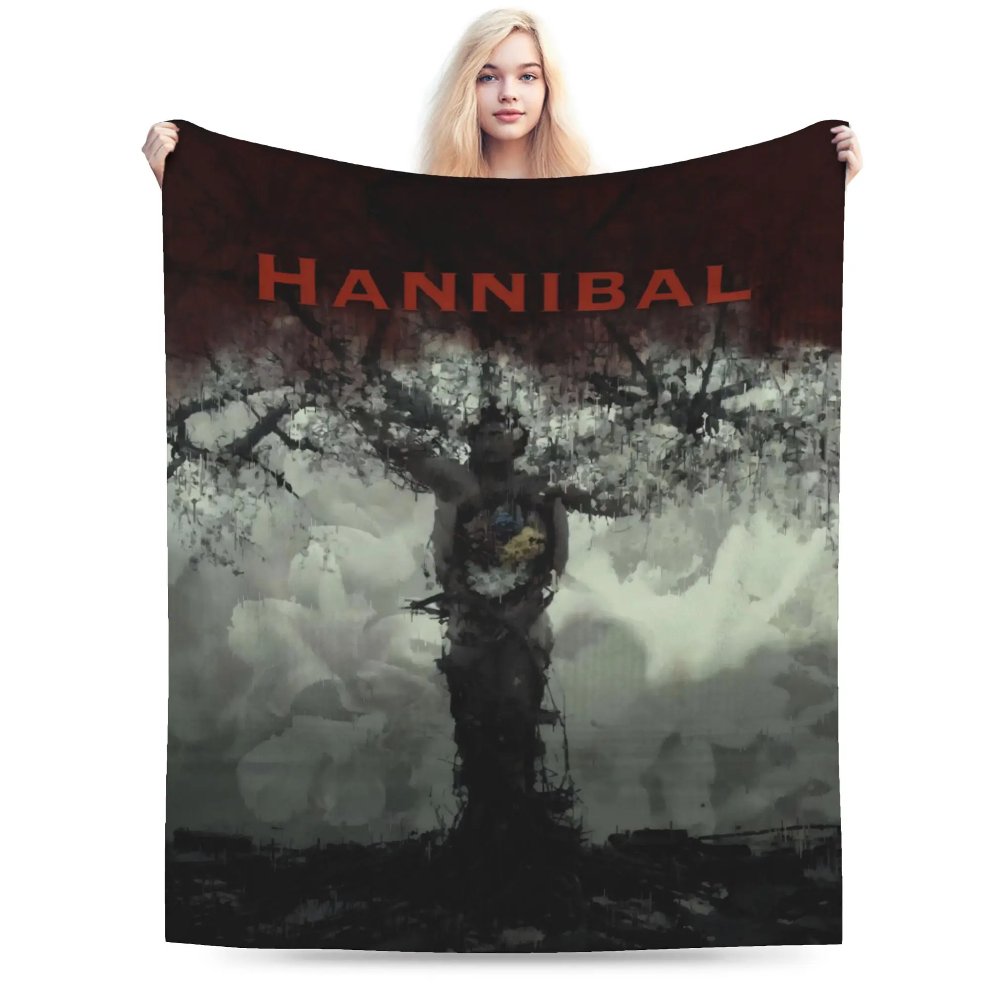 Hannibals movie Merch Blankets Super Soft Flannel  Throw Blankets Cozy Bedspreads
