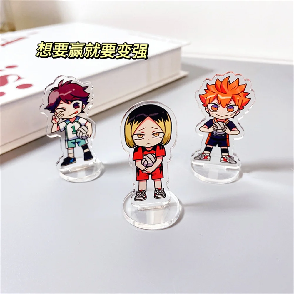 Haikyuu Anime Peripheral Shoyo Hinata Tobio Kageyama Figures Men Women Cartoon Vertical Tabletop Decoration Collectible Gift