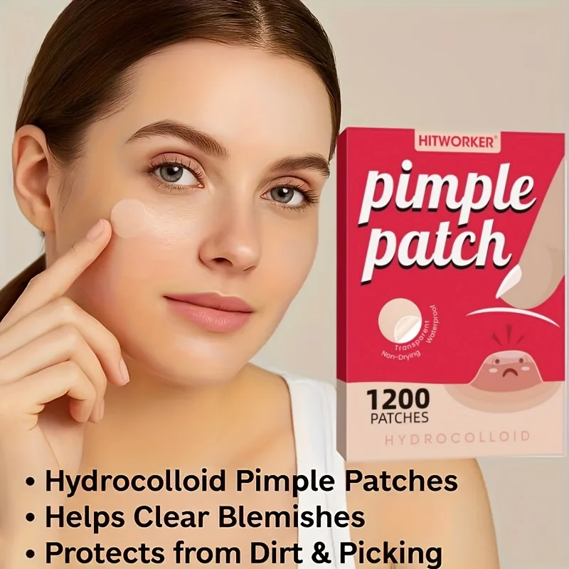 200/1200pcs Invisible Acne Patches Removal Pimple Anti-Acne Hydrocolloid Patches Spots Marks Concealer Repair Sticker Waterproof view 6