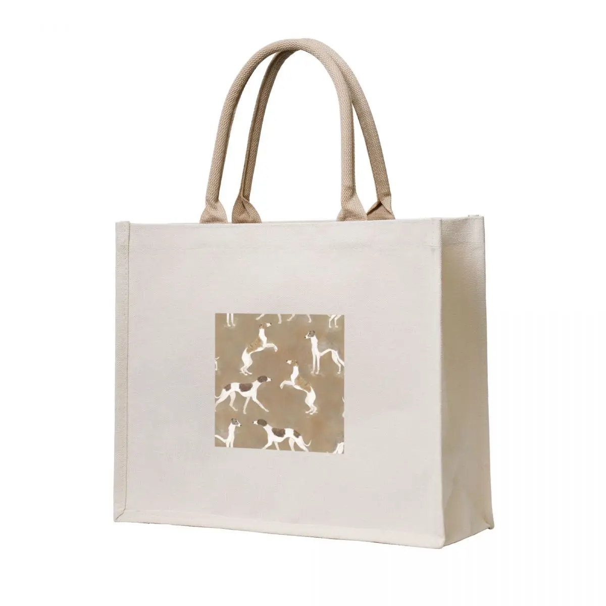 

Happy Whippets Tote Bag Handbags women reusable grocery bags Women's beach bags shopper bag women