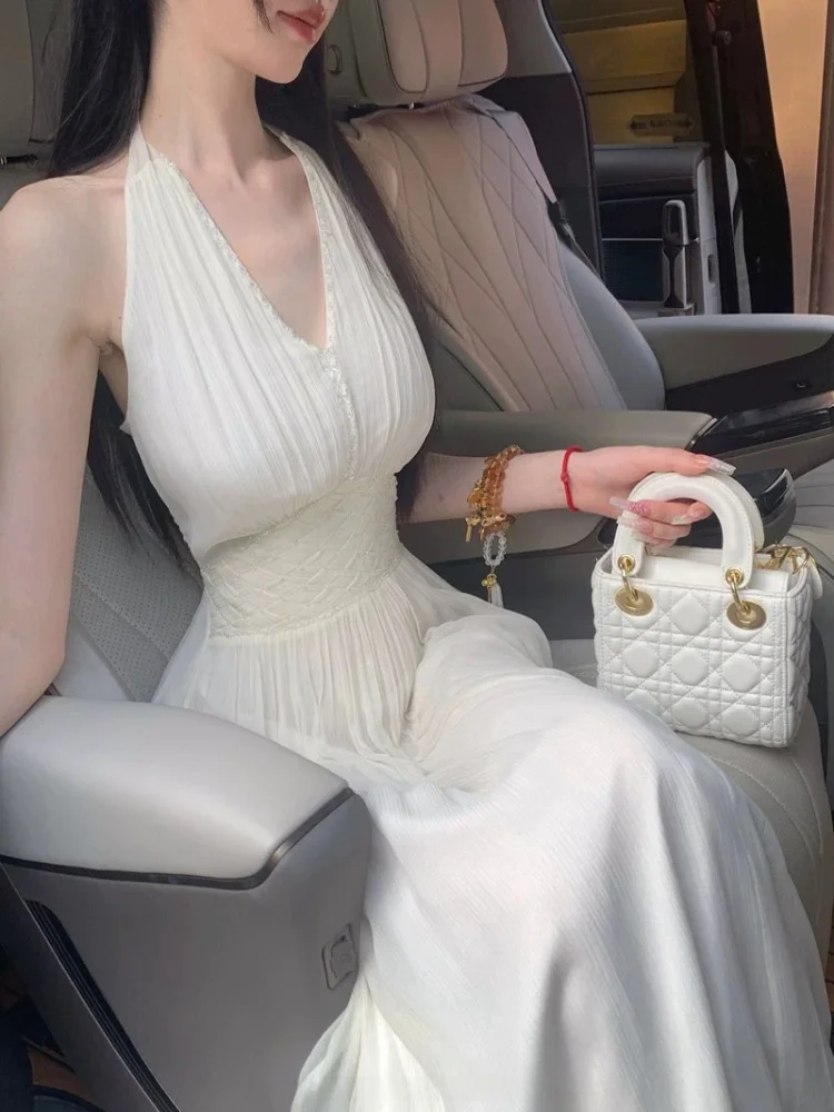 

Новая летняя женская модная длинная юбка А-силуэта класса люкс с высокой талией без молнии