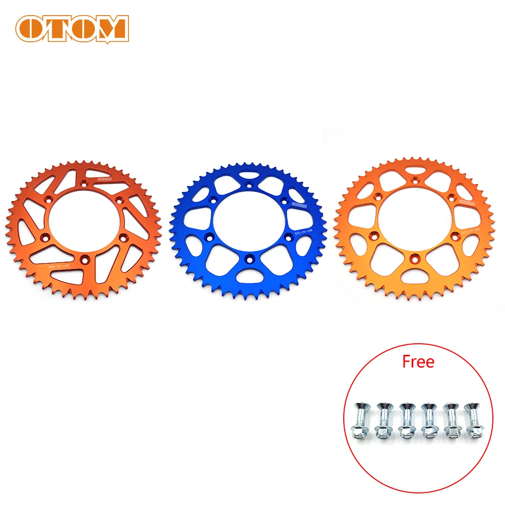 OTOM Motorcycle Rear Sprocket 52T For KTM HUSQVARNA EXC XCW MXC EXCF SXF XCF XCFW 125 250 300 350 450 520 525 Motocross Enduro