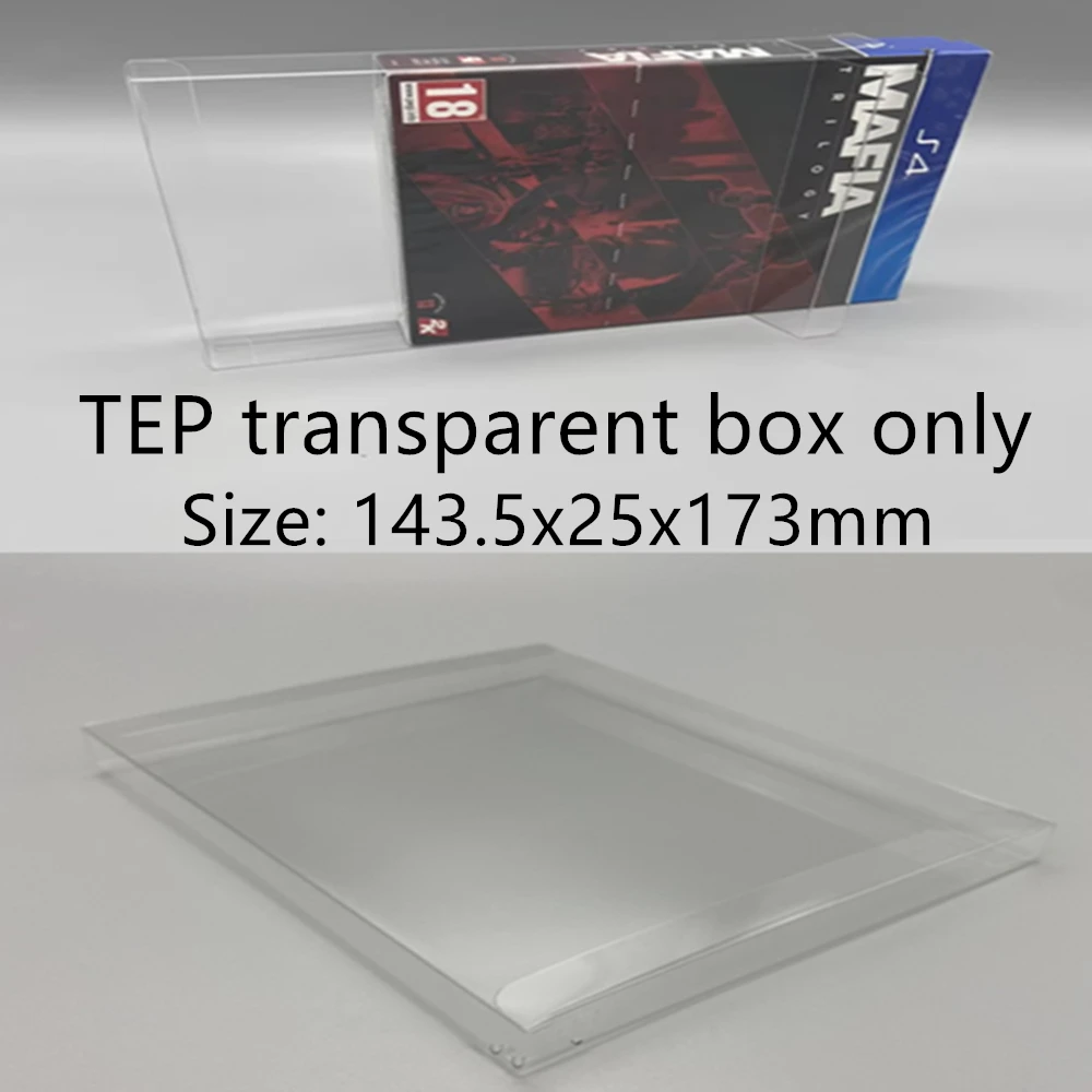Collection Display Box For Mafia: Definitive Edition/Switch/NS Game Storage Transparent Boxes TEP Shell Clear Collect Case