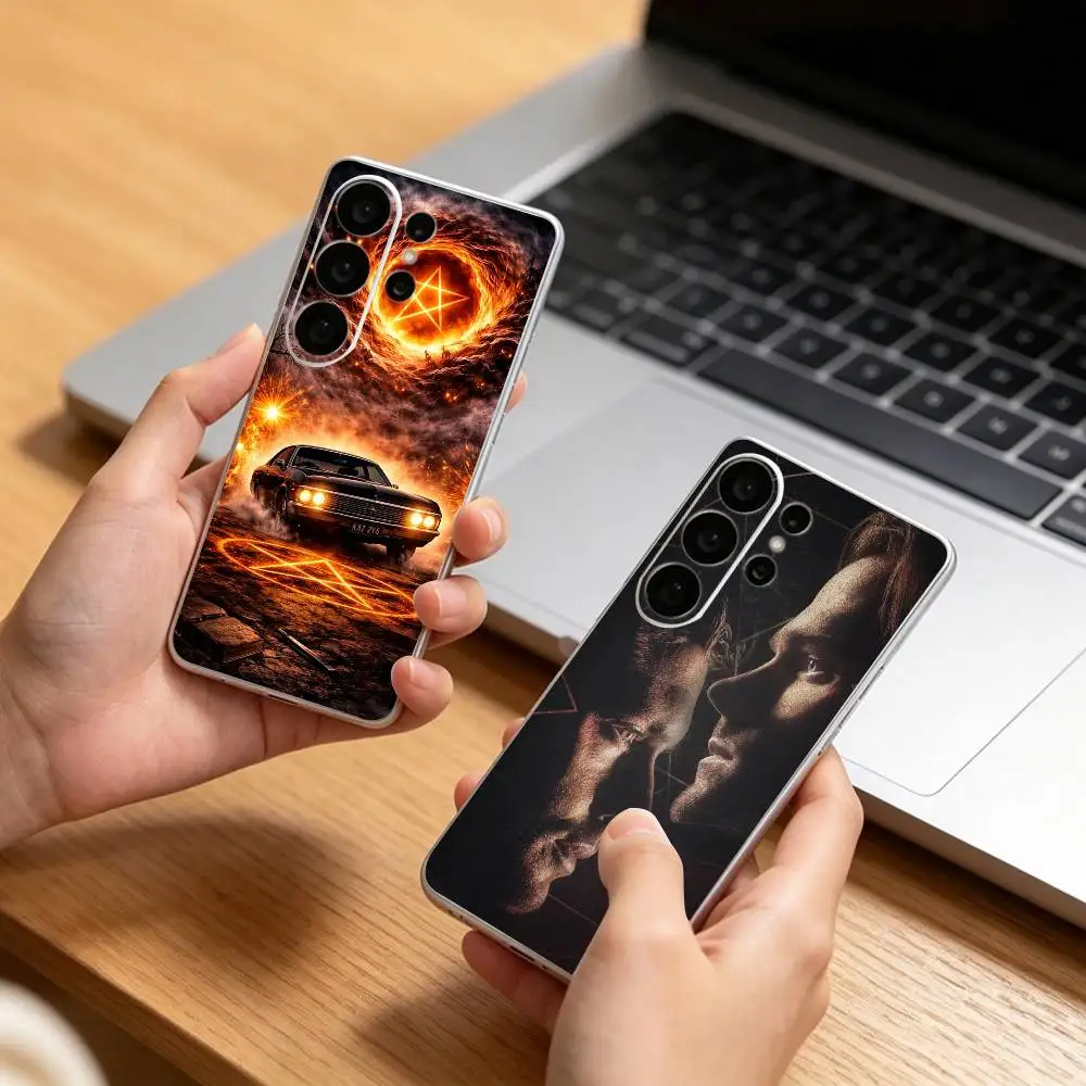 Legendary S-Supernatural Transparent phone Case For Samsung S25,24,21,22,21,20,10,S9Ultra,Plus,Fe,Lite