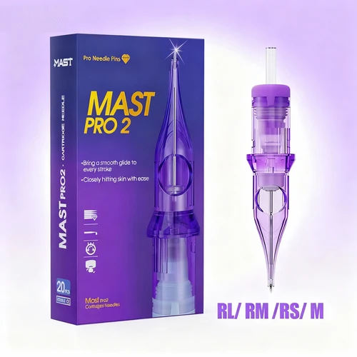 Agujas de cartucho de tatuaje Mast Pro2, aguja de maquillaje artístico RL/RS/RM/M, 20 piezas desechables para maquillaje permanente o suministros de tatuaje de arte corporal