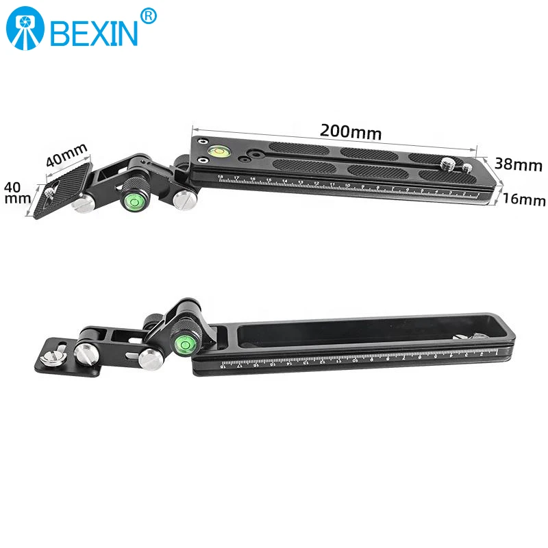 

BEXIN Professional Dslr Camera Support Plate Tripod Telephoto Lens Node Slide Rail Board Quick Release Plate For Cameras Tripod
