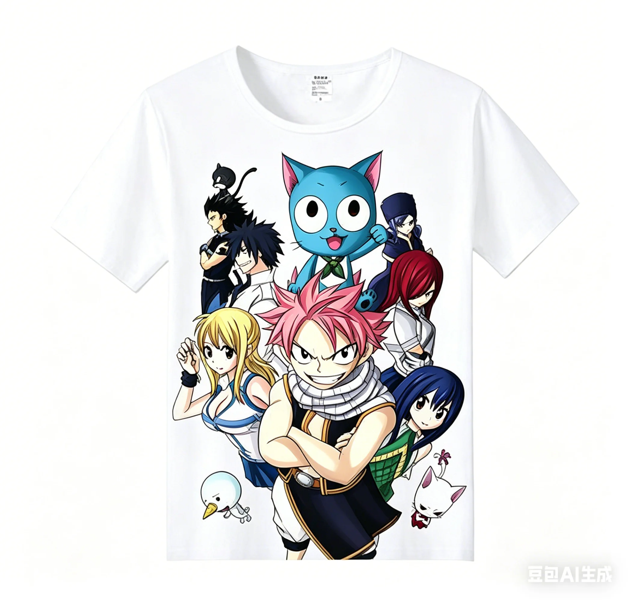 Fairy Tail Cotton T-shirt personality Clothes Oversized New Model Anime T-shirt Yearround clothing Retro Fashion high quality