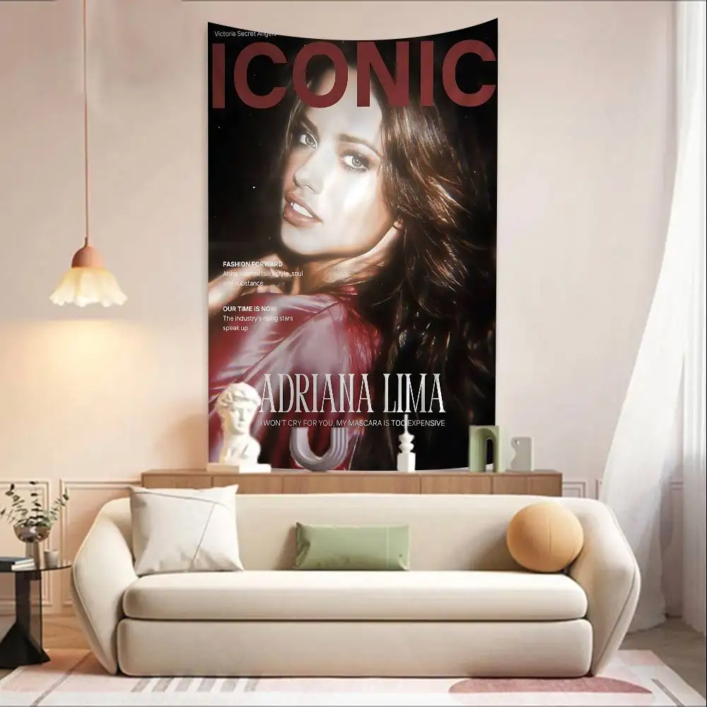 Brazilian Female Model A-Adriana Lima Colorful Tapestry Wall Hanging Bohemian Wall Tapestries Mandala Wall Hanging Sheets