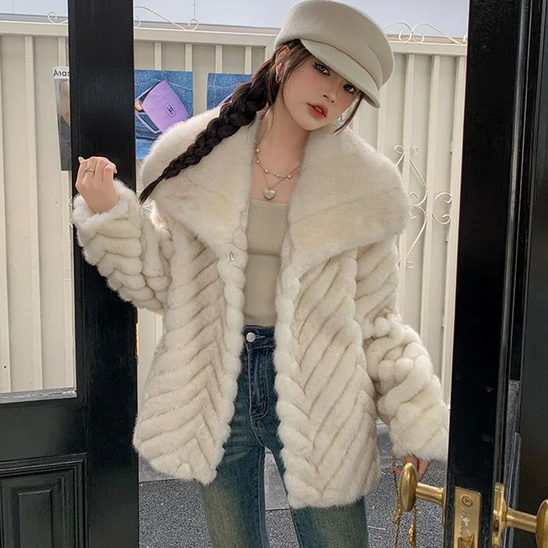 Abrigos de invierno para mujer, abrigo de piel sintética, chaqueta esponjosa para mujer, abrigo de manga larga para mujer, abrigos de lujo para mujer, ropa para mujer