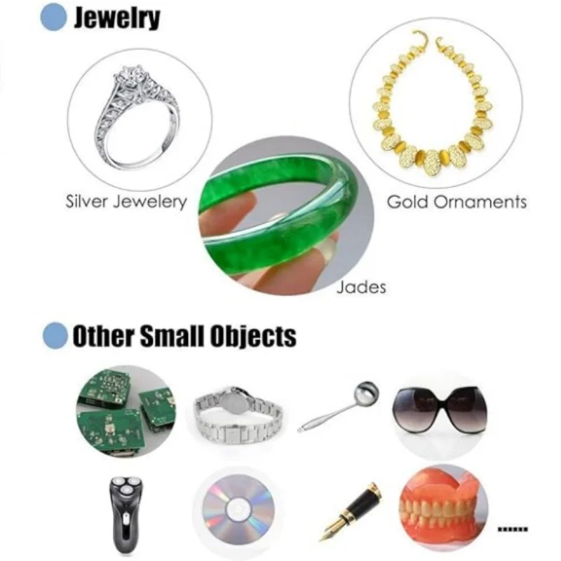 600ML Digital Ultrasonic Cleaner Bath with 2 Timing Modes Professional Cleaning Machine for Jewelry Glasses Watch Circuit Board