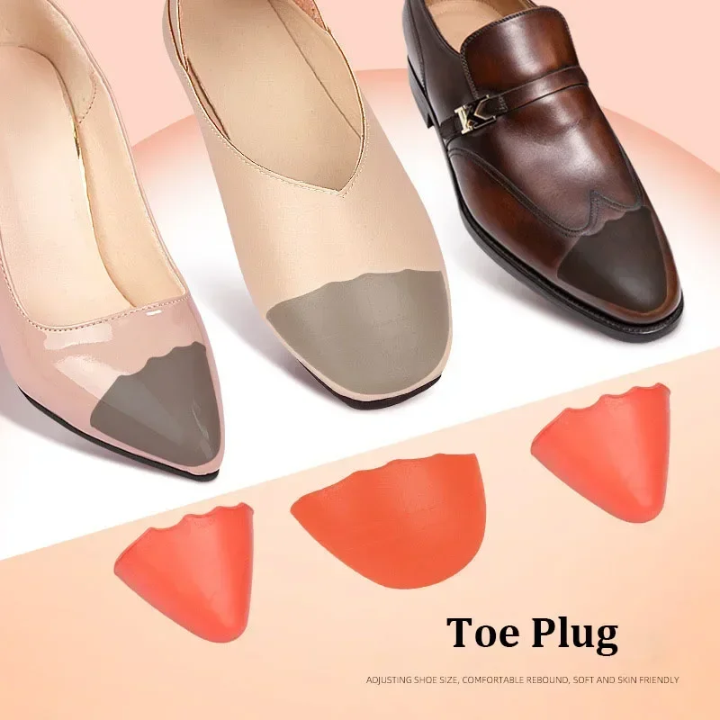 PU Toe Plug Insert for Men Women Soft Anti-wear Toe Filled Insole High Heels Pain Relief Protector Adjustable Size Pads