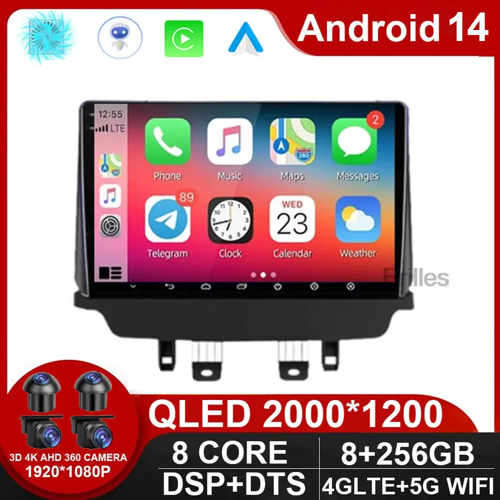 

Android 14 Auto Radio For Mazda CX-3 CX3 Mazda 2 DK 2014 - 2021 Carplay Stereo Car Multimedia Player GPS Navigation NO 2din DVD