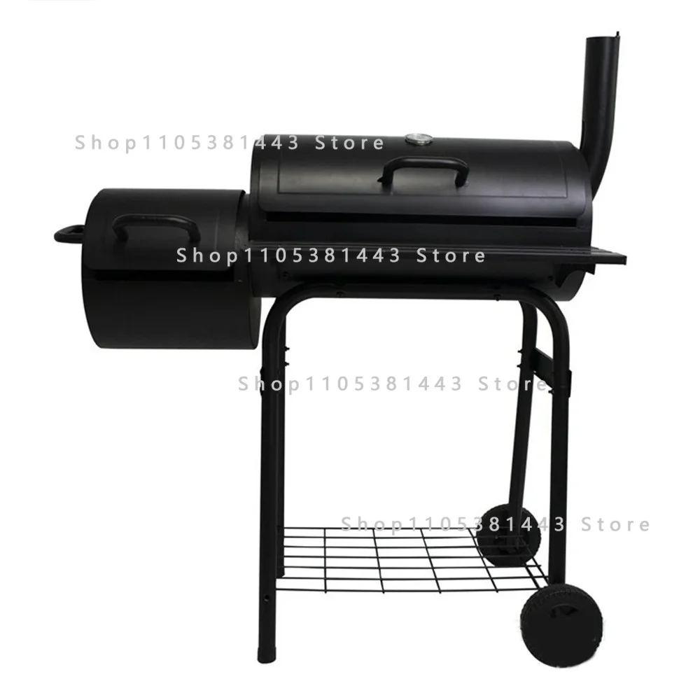 Outdoor Household Thick American Style Barbecue Grill Camping Charcoal Grill Double Sided Large Charcoal Smoked Barbecue Grill
