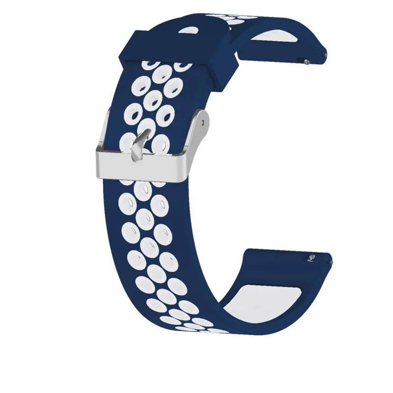 

20mm 22mm Air Holes Strap For Samsung Galaxy Watch 6/4/5 Pro/Classic/Gear S3/Active 2 Silicone Sport Band for Huawei GT 2 2e 3