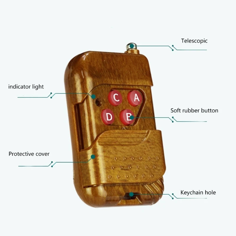 315/433/418/430MHZ Universal Wireless Copy Code Remote Control Controller 4 Channel Electric Cloning Gate Garage Door Auto Key