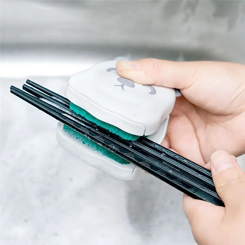 

A75K Blade Brush Knife and Cutlery Cleaner Brush Bristle Scrub Kitchen Washing Non-Slip ,B002-1 Changeable Scrub Head