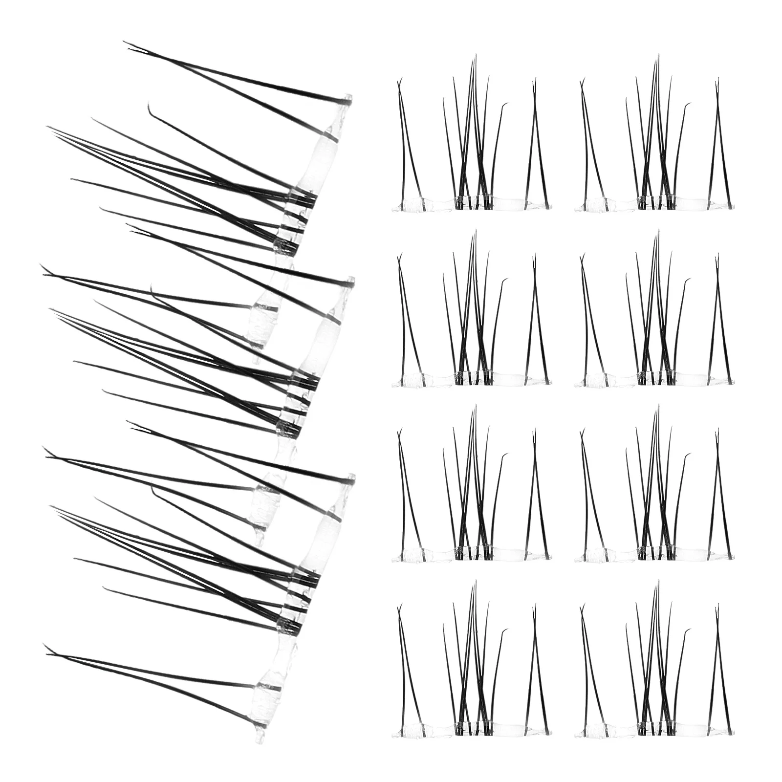 

Simulated Lower Eyelashes Compact Fake Clusters DIY Extensions Individual Decors lash clusters lashes