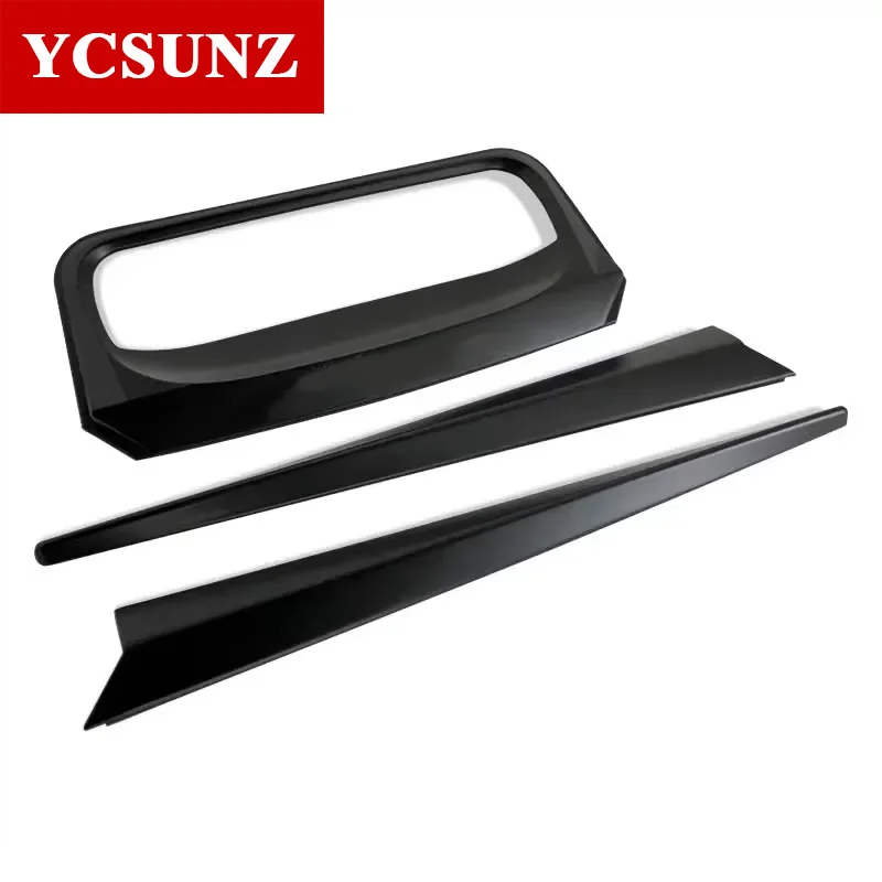 Car Styling Black Tailgate Handle Trim For Isuzu DMAX D-MAX 2012 2013 2014 2015 2016 Double Cabin Accessories