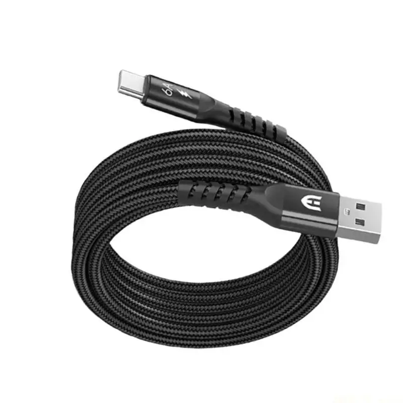 M5TD Fast Charging USB Type C Cable Nylon Phone Charging USB to USB C Cable 480Mbps