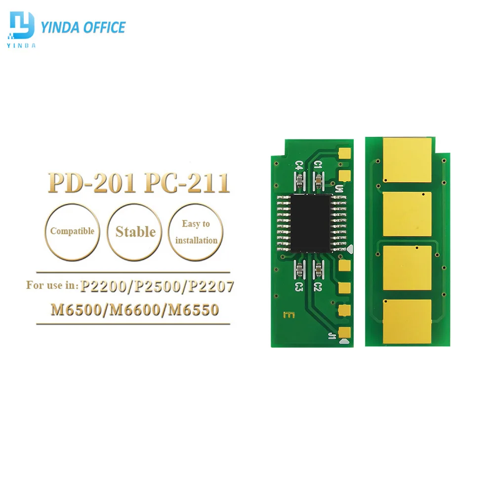 1PC 211 PC-211E PC-211 PC 210 PA-210 PB-210 Toner Cartridge Chip for Pantum M6500 M6550 M6600 P2500 P2200 P2207 P2500W