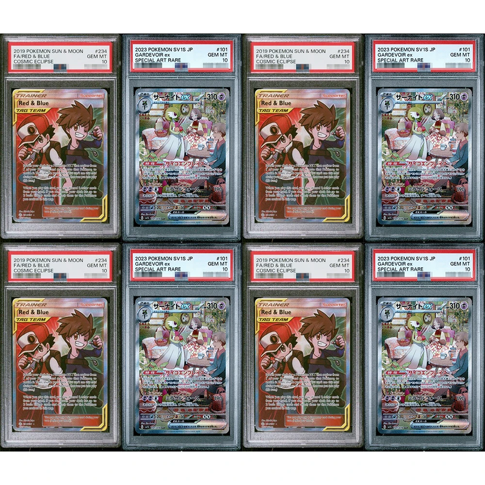 

2019 Diy Proxy Ptcg Graded Collection Card Gardevoir Ex 101/078 Sar Sv1S Scarlet Ex Gem Mt 10, голографические этикетки, подарки