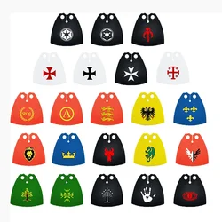 Movie Characters Cloak Building Block Printed Cape for Roman Lion Knight Clothes SW Figure National Soldier Toys 5pcs/lot