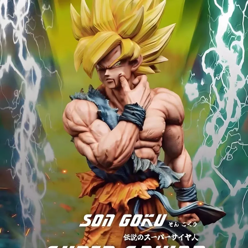 

Dragon Ball Figure Battle Damage First Super Man First Super Son Goku Wukong Weekly Color Handheld Anime Model Ornament Toys