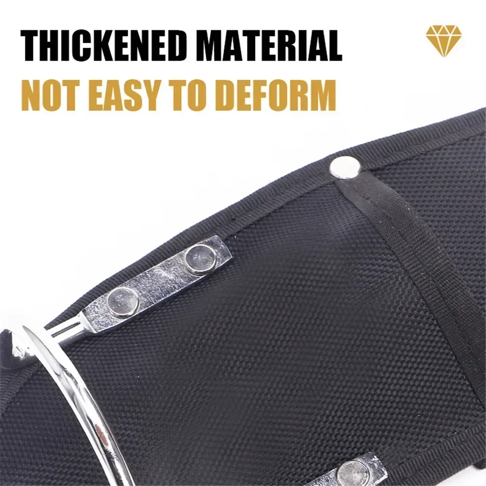 New Heavy Duty Stainless Steels Hammer Holder with PE Board for Tool Belt Electrician Tools Bag High Quality 1680D Oxford Cloth