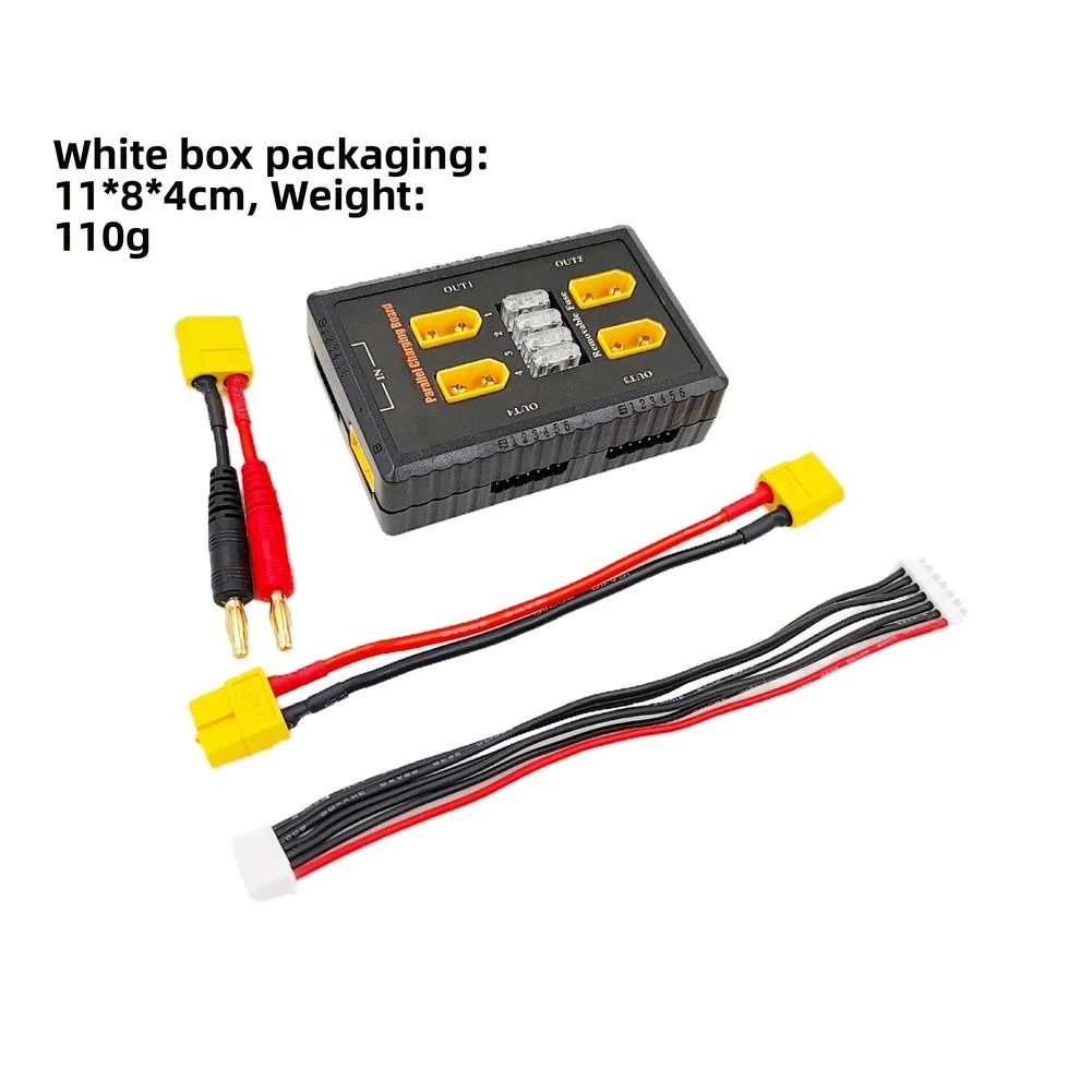 

FOR XT60 Parallel Charging Board For 1-6S Batteries With 20A Removable Fuse Charging Pad For Efficient Power Distribution