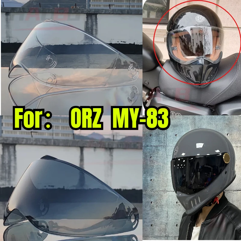 

ORZ Helmet Lens For ORZ MY-83 Helmet Windshield MY-83 Retro Helmet Visors Special Lens
