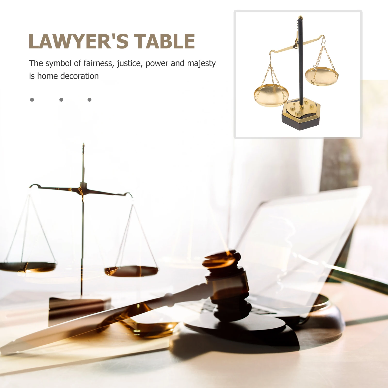 

Balance Scale Table Decoration Metal Libra Theme Desktop Art for Room Shelf Table Decorative Ornament