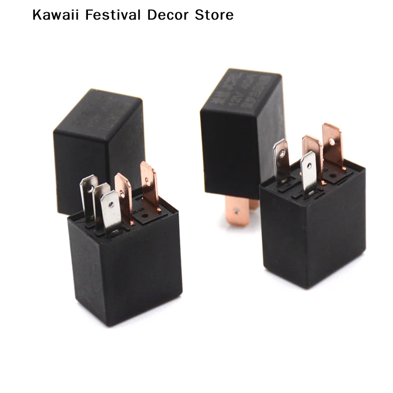 【K】1PC DC 12V 40A Rated Current Car Automotive Alarm Relay 1NO 1NC SPDT 4/5 Pins for Auto Electrical System