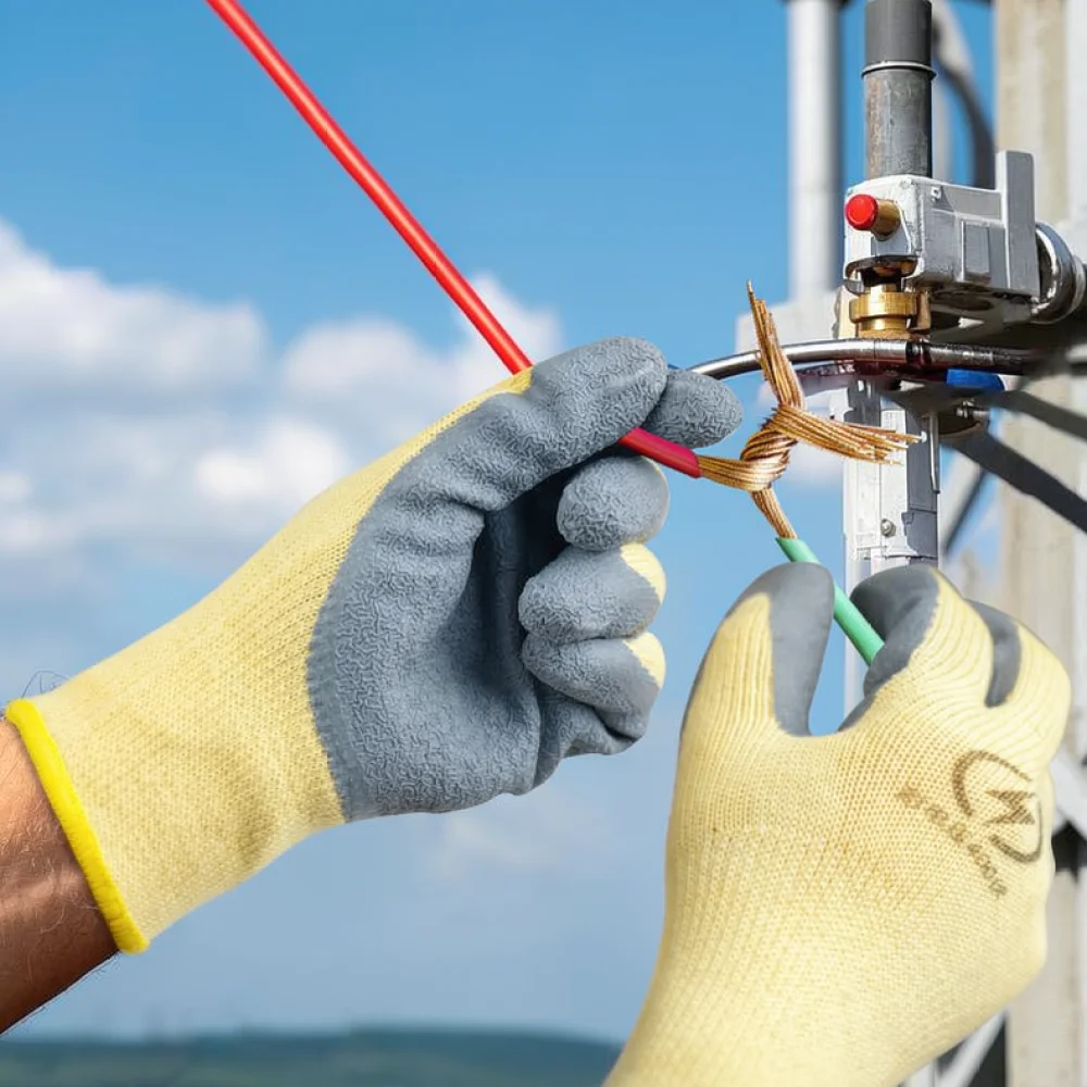 Rubber Insulating Gloves For For Jinbuan Electrician Safety Work Protection Low Voltage 400V Precision Wiring Tactile Design