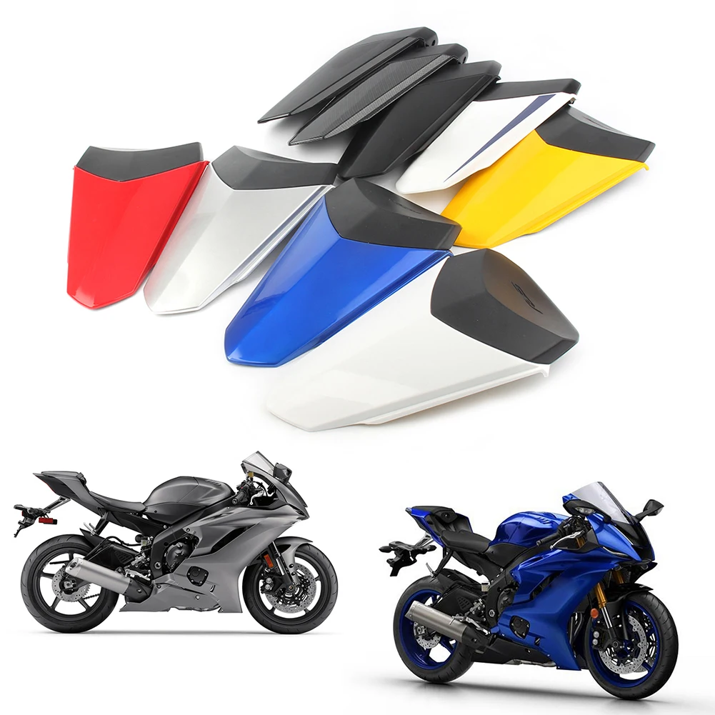 YZF-R6 Motorcycle Rear Pillion Passenger Cowl Seat Back Cover For Yamaha YZF R6 2017 2018 Replacement ABS