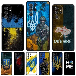 Ukraine Flag of Ukrainian phone case For Samsung Galaxy S24 S25 S23 S22 Ultra Note 10 20 Plus S20 S21 FE Cover