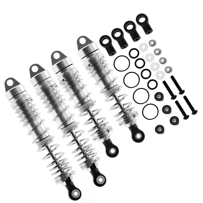 

XX-4 шт. металлический передний и задний амортизатор для Traxxas Slash 4X4 VXL 2WD Rustler Stampede Hoss 1/10, обновления радиоуправляемого автомобиля