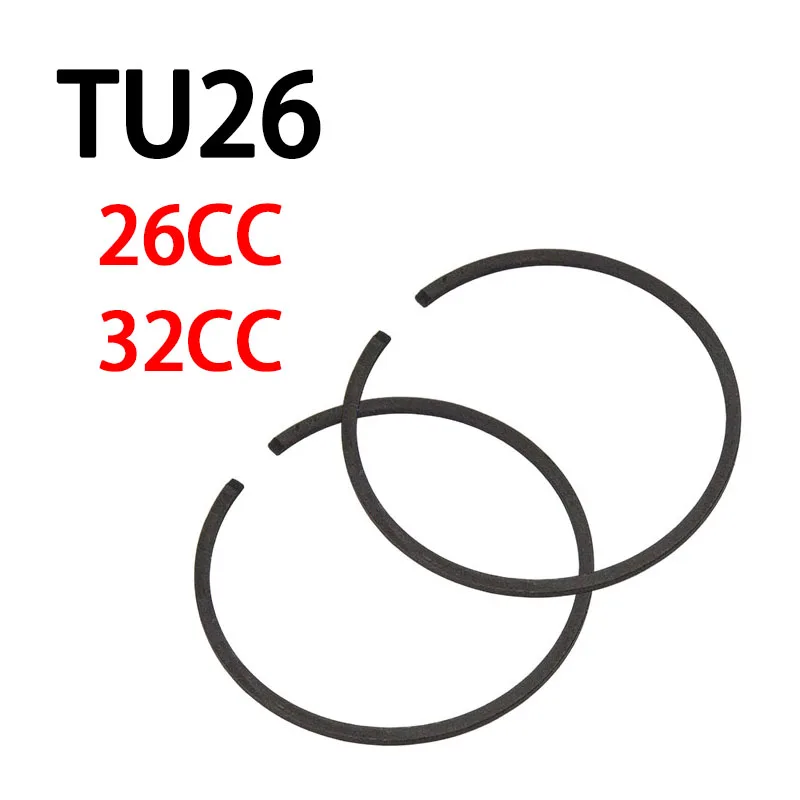 Chainsaw Lawn Mower Grass Trimmer Brush Cutter Piston Ring For TU26 TL26 Walbro WYJ-138 WYK-186 26cc 32cc Engine Garden Tools