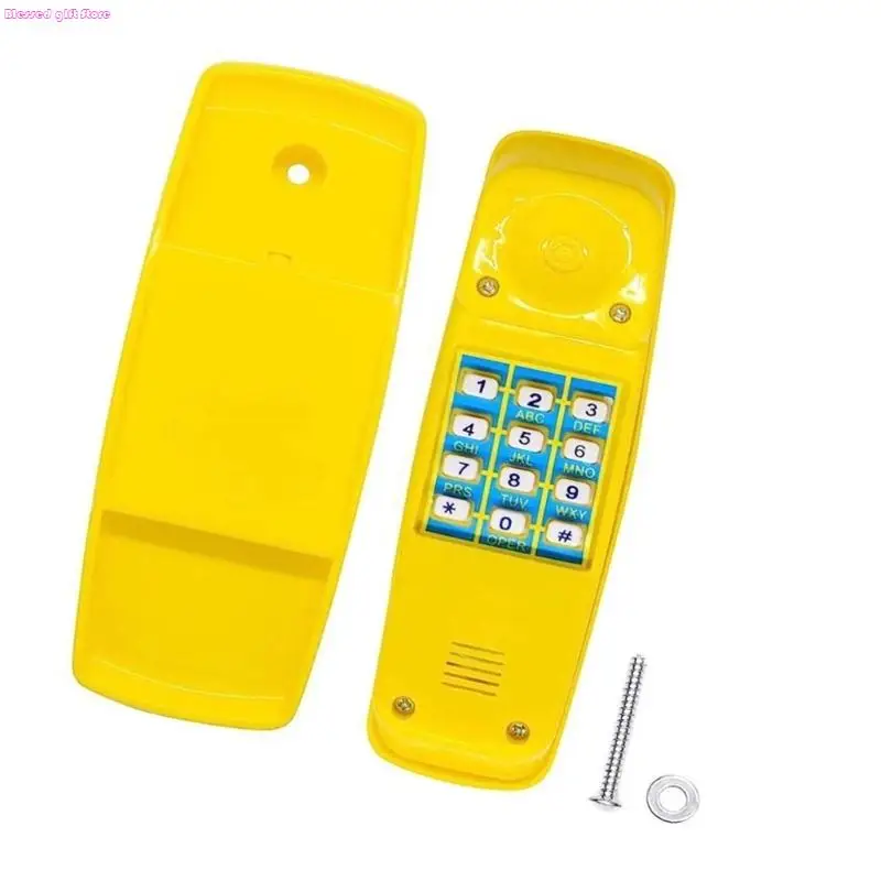 D0JC Interactive Pretend Play Swing Attachment Telephone Toy For Preschoolers Durable All Weather Construction