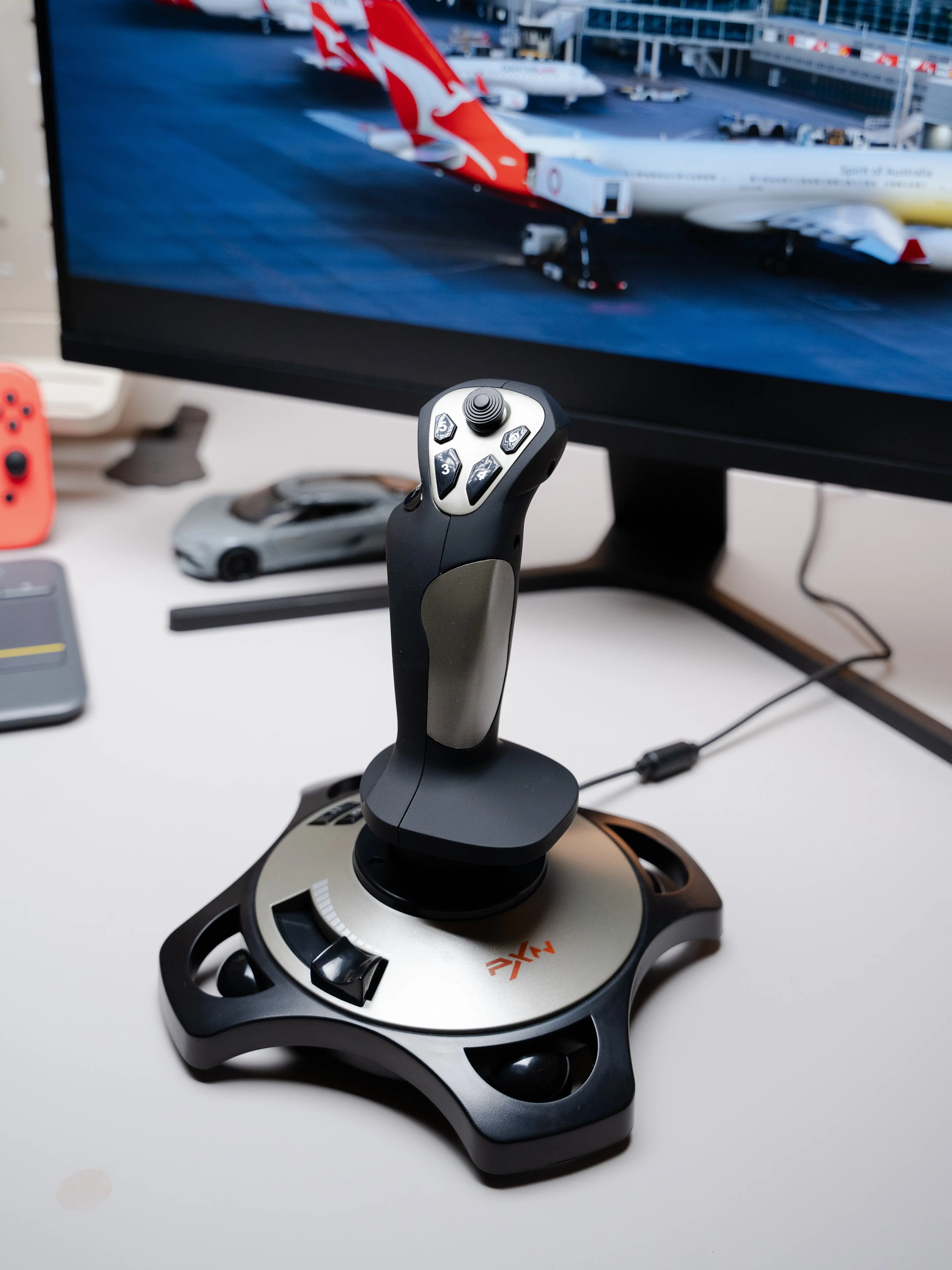 PXN-2113 Pro Joystick Flight Simulator Gamepad Controller PC Flight Simulation Cockpit Stick for PC/Desktop Game Accessories