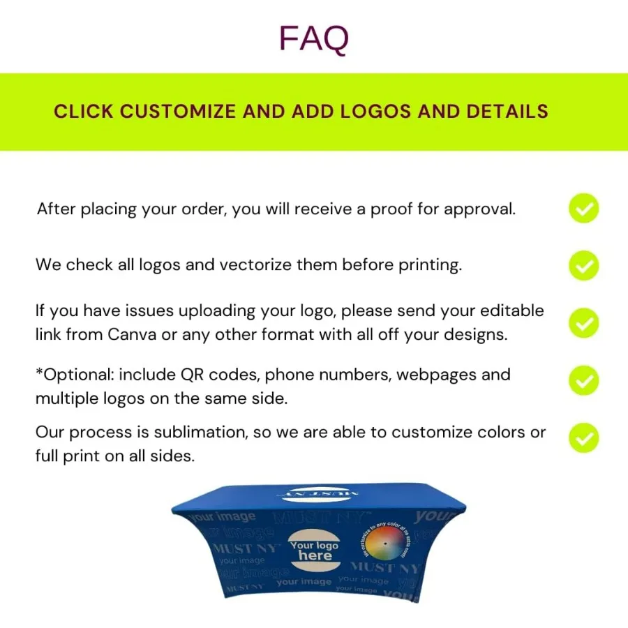 مفرش طاولة مخصص 4FT 6 FT 8 FT مفرش طاولة مفرش طاولة للمناسبات التجارية وأعياد الميلاد والزفاف والذكرى السنوية للعرض التجاري #4