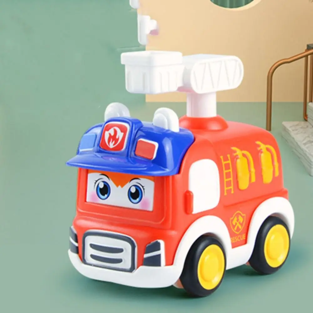창의적인 경찰차, 누르고 가는 자동차 장난감, 후진 후진 자동차, 소방차, 플라스틱 와인딩 자동차 장난감, 아기용