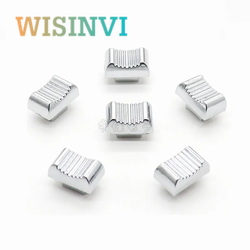 10PCS 13*8*9MM Straight Slide Potentiometer Mixer Push Rod Cap Plastic Console Volume Hat Inner Hole 4MM Electroplated Push Key