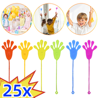 5/25Pcs Funny Kids Sticky Hands Toy Palm Elastic Sticky Squishy Slap Palm Toy Kids Novelty Gift for Birthday Party School Goodie